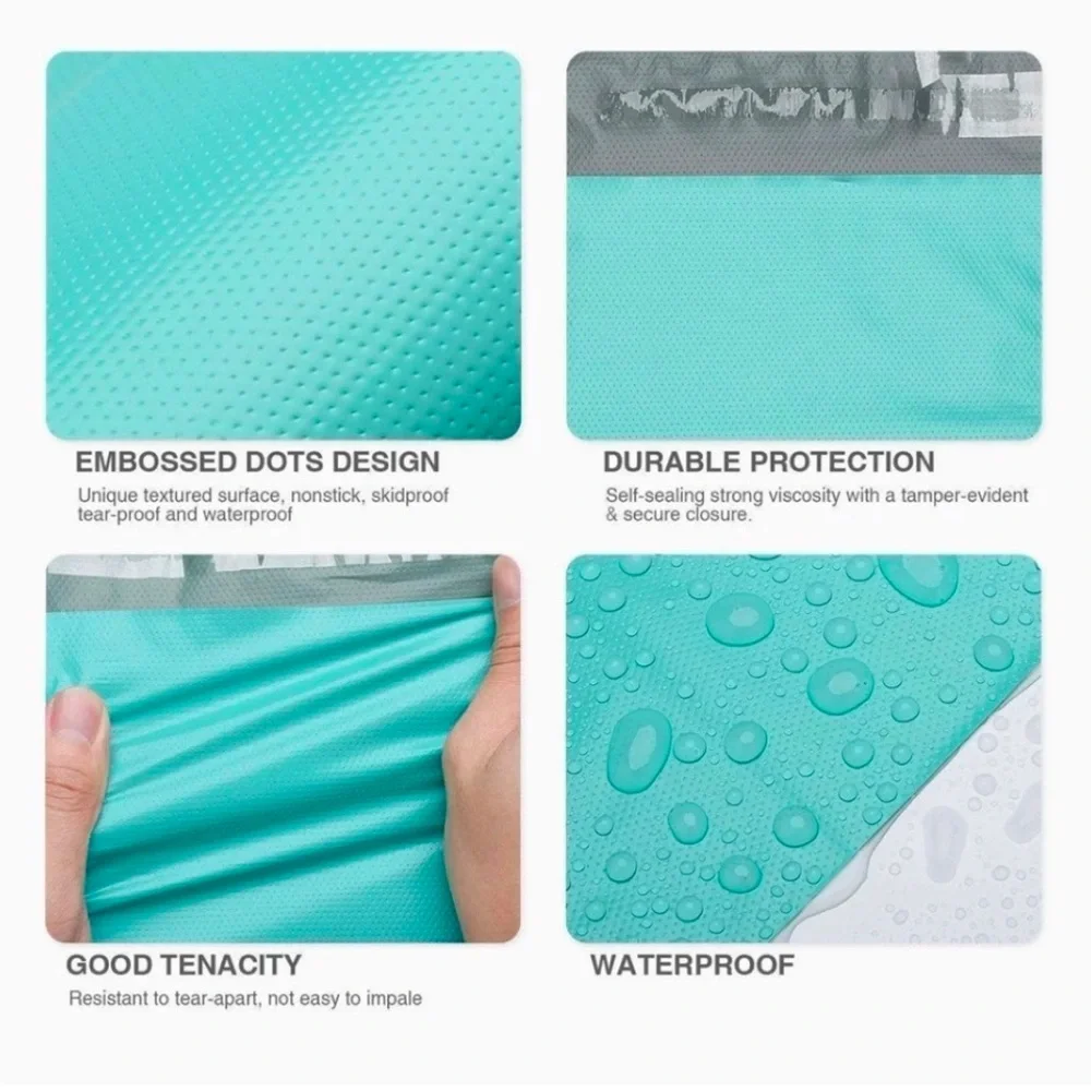💞 New Set of 25 - 6x9 Teal Blue Waterproof Poly Mailer Shipping Envelopes